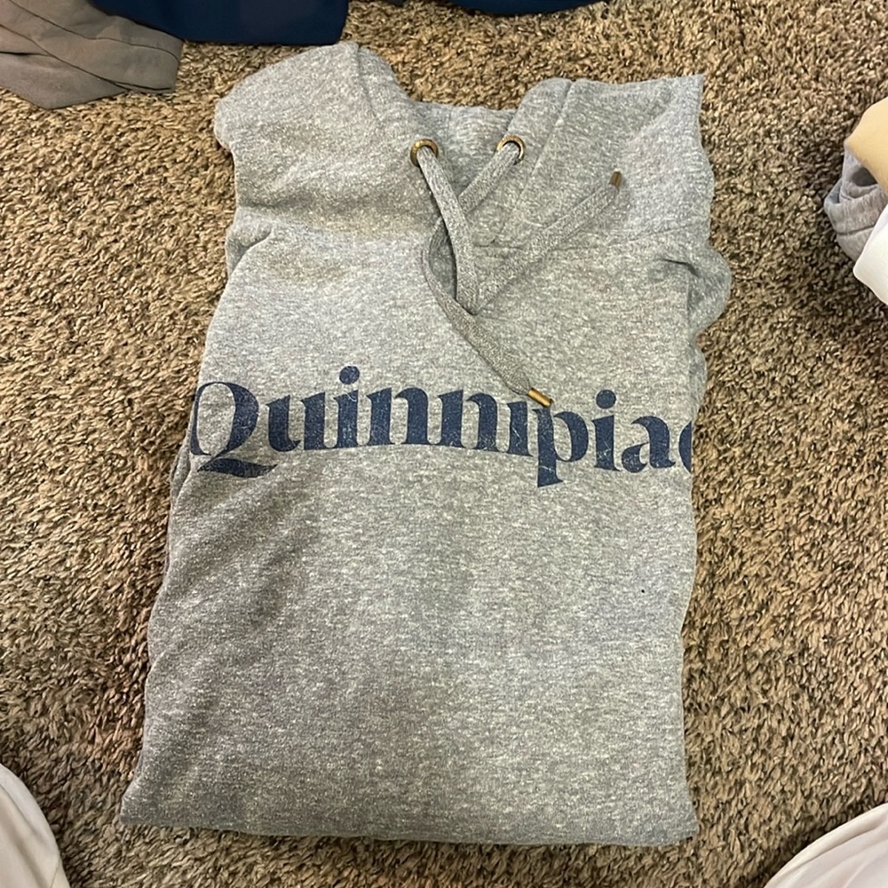 XL Grey Quinnipiac Hoodie